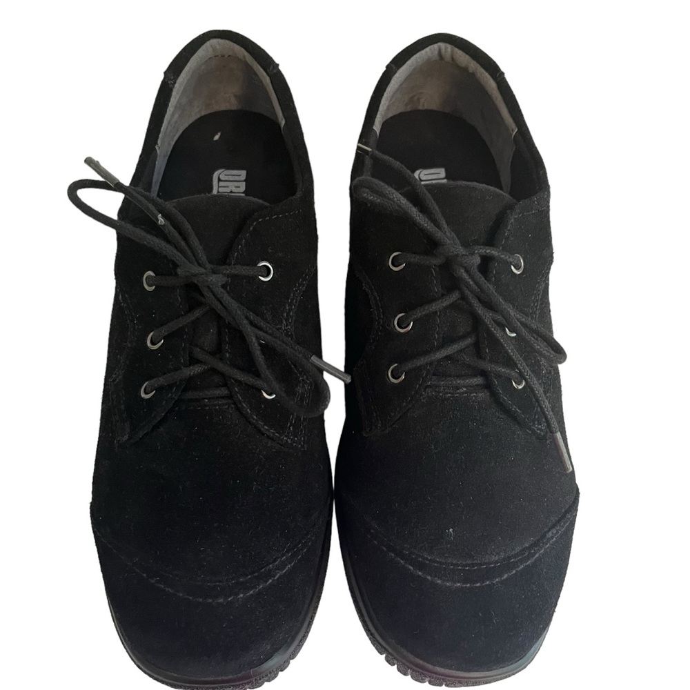 Drew Black Suede "Hope" Therapeutic Oxford Shoe 9WW NEW